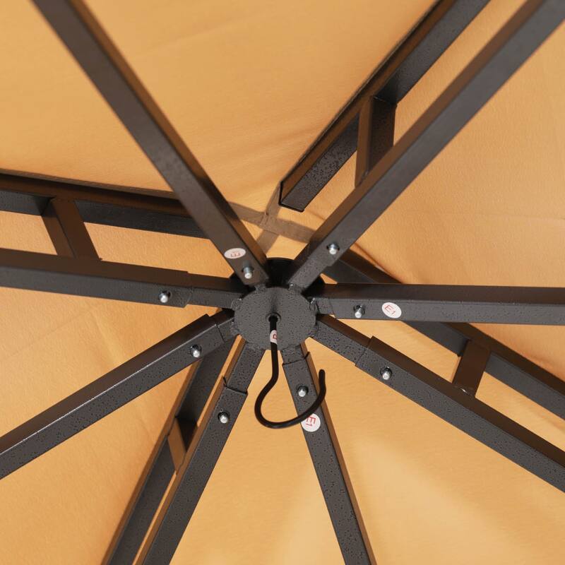 ABCCANOPY Patio Gazebo with Double Roof and Durable Canopy