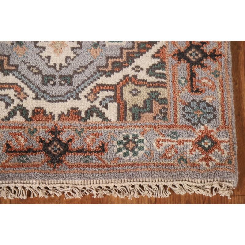 Gray Heriz Serapi Oriental Accent Area Rug Handmade Wool Carpet - 2'0"x 3'0"
