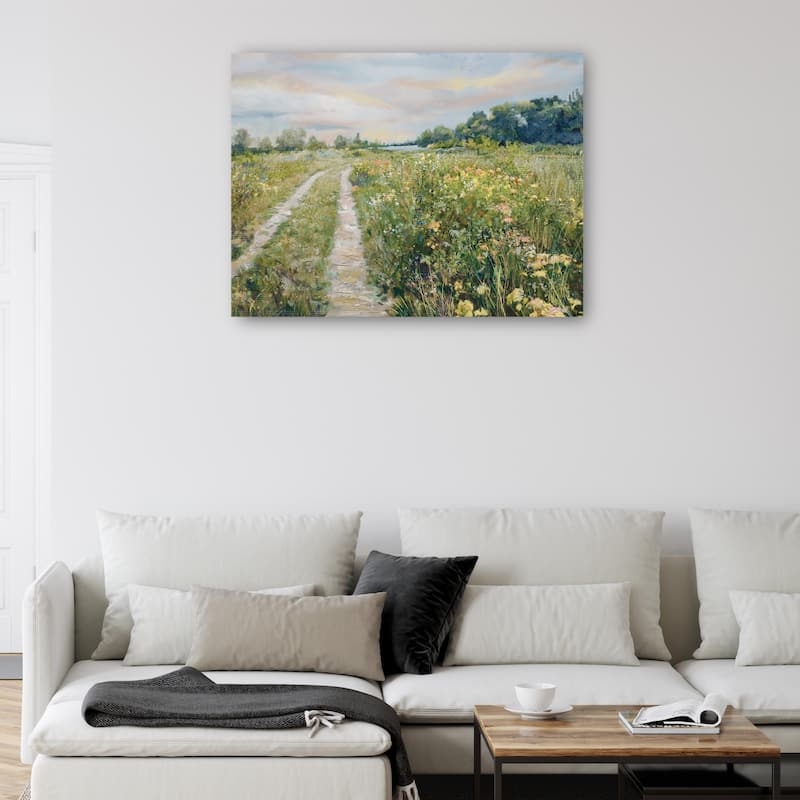 Meadow by the Lake By Studio Arts Canvas Art Print