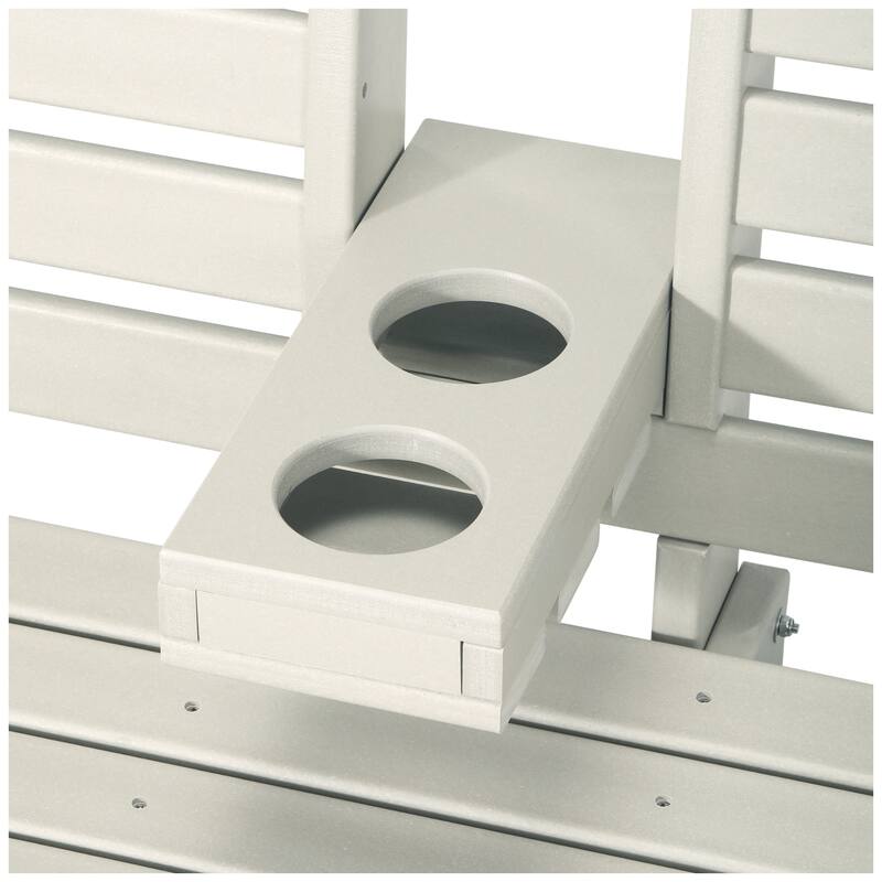 Nashville Poly 54 Inch Porch Swing with Folding Cup Holder