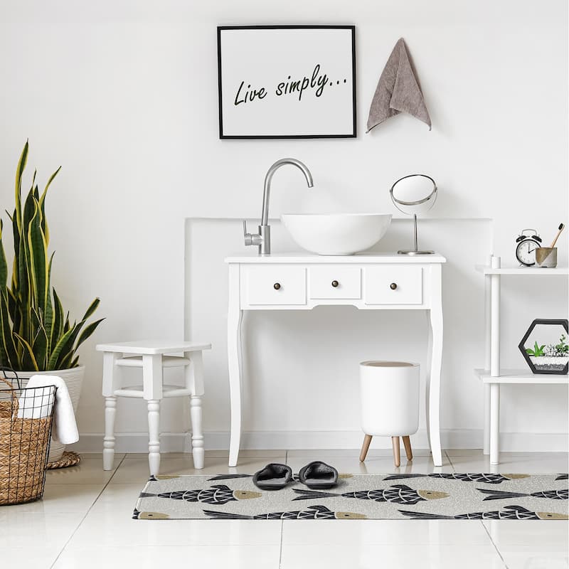 Fish Tales Nautical Chenille Rug