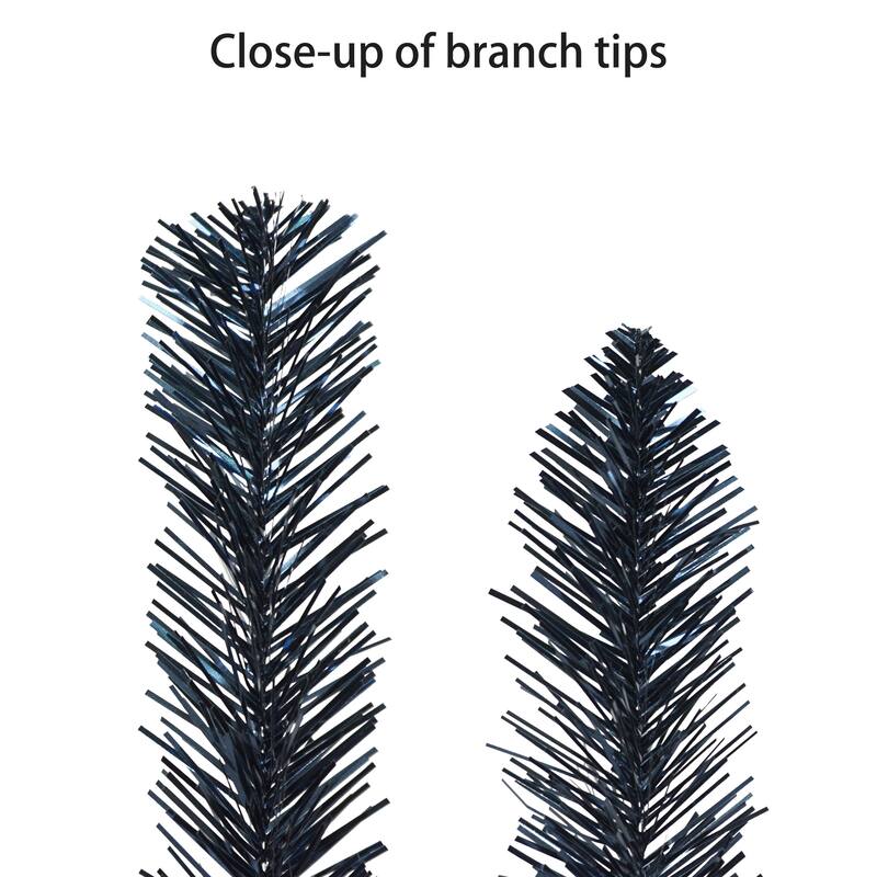 7.5' Pre-lit Dark Blue Tree