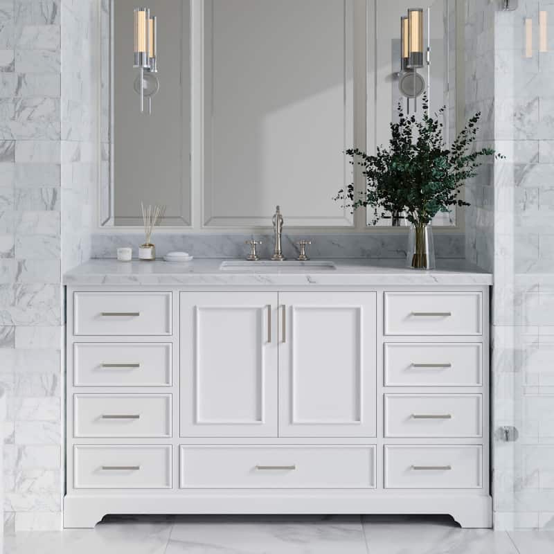 Ariel M061SCWRVO Stafford 61" Free Standing Single Basin Vanity Set