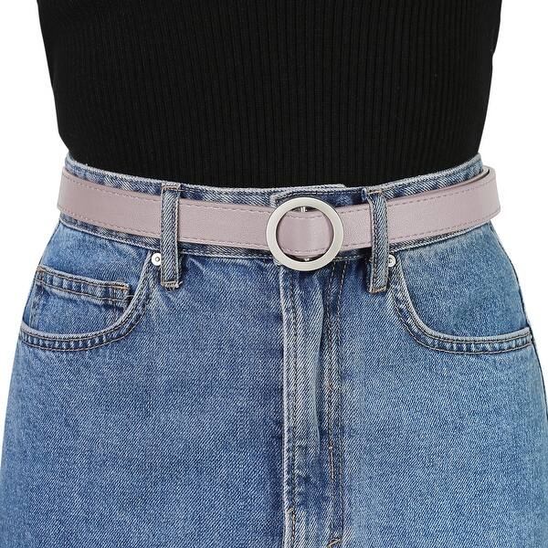 Women S Belts O Ring Metal Buckle Plus Size Thin Waist Belt For Jeans Fit Waist Up To 97cm 38 Overstock Women S Belts O Ring Metal Buckle Plus Size Thin Waist Belt For Jeans Fit Waist Up To 97cm 38 Overstock