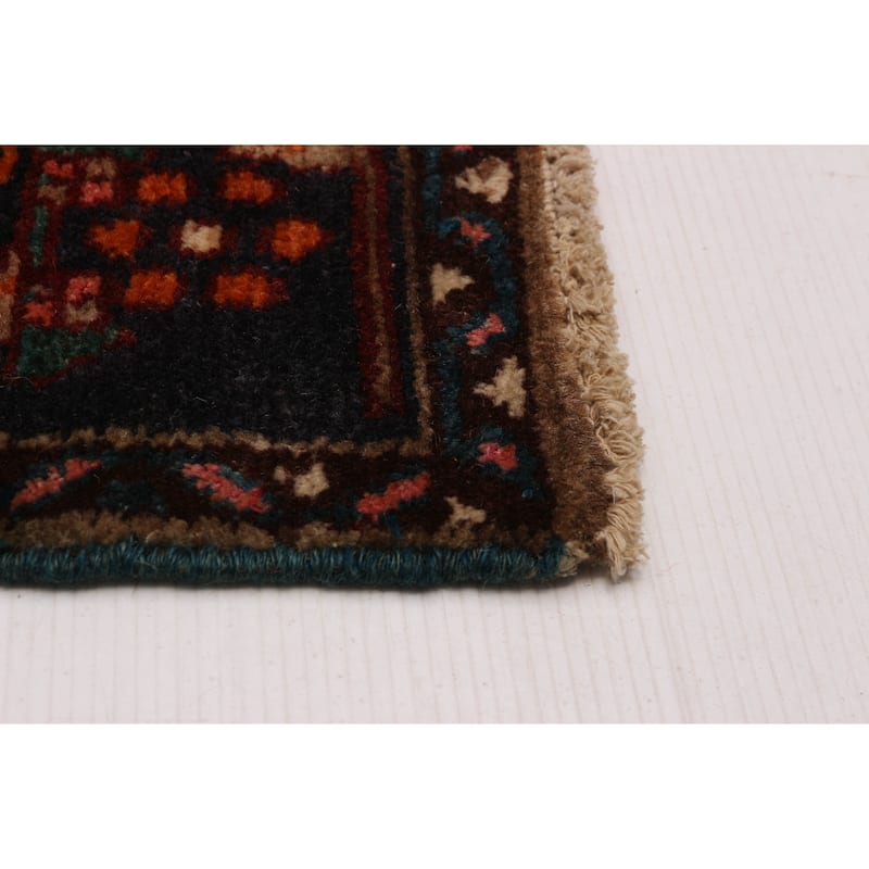 ECARPETGALLERY Hand-knotted Anatolian Vintage Brown Wool Rug - 3' 8" x 9' 11"