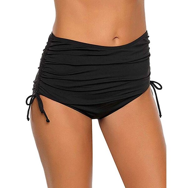 high waisted drawstring bikini