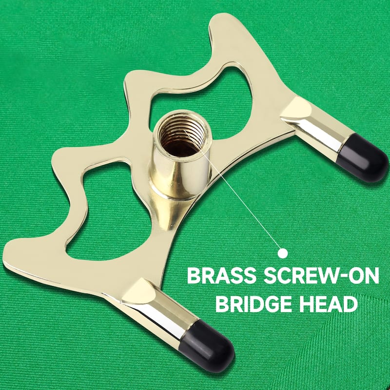 GSE™ Billiard Pool Cue Stick Brass Screwon Bridge Head. Billiard Pool