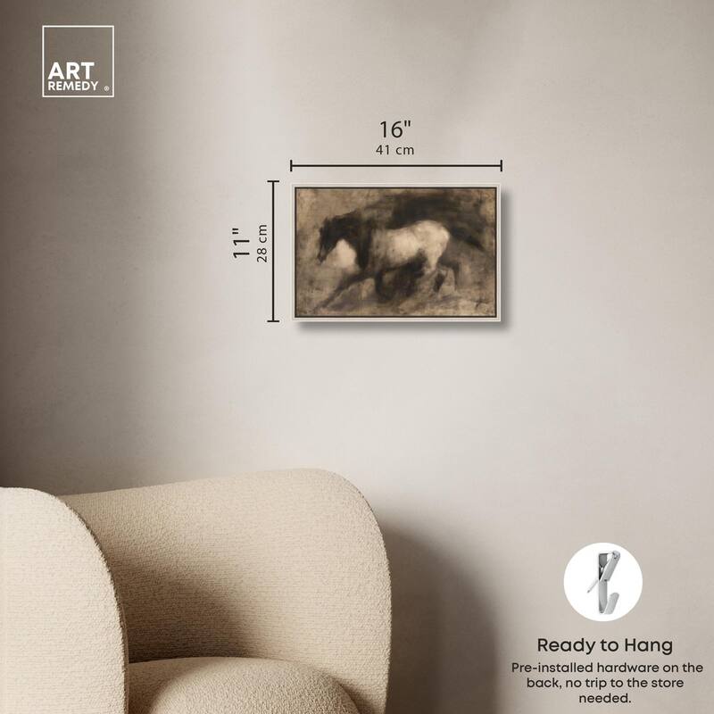 Dark Horse Canvas by Art Remedy