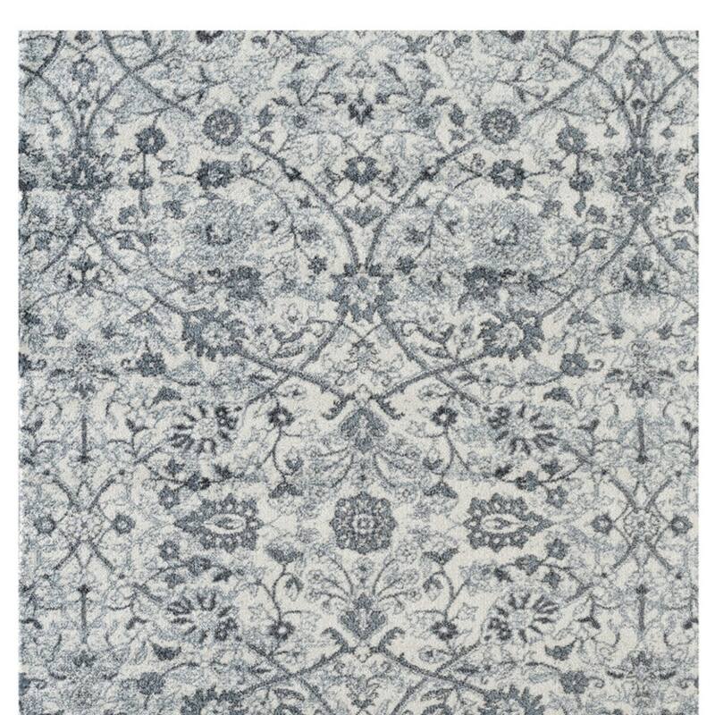 HomeRoots Floral Transitional Rectangle Area Rug