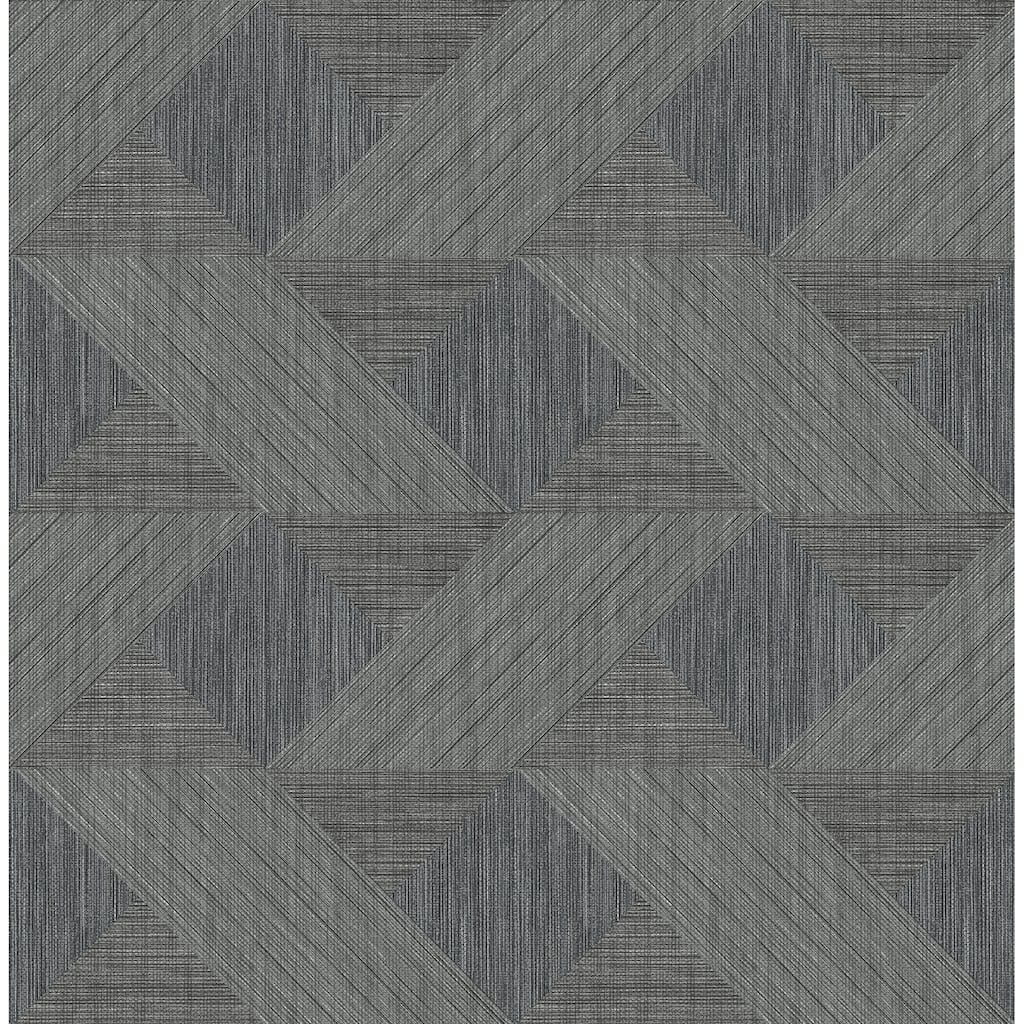 A-Street Prints Presley Black Tessellation Wallpaper