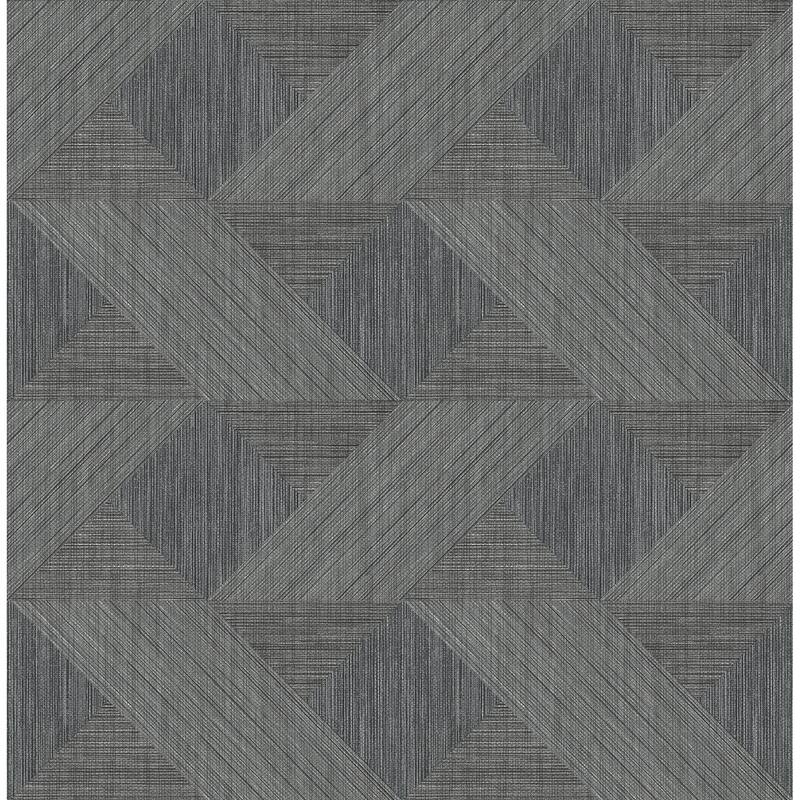 A-Street Prints Presley Black Tessellation Wallpaper