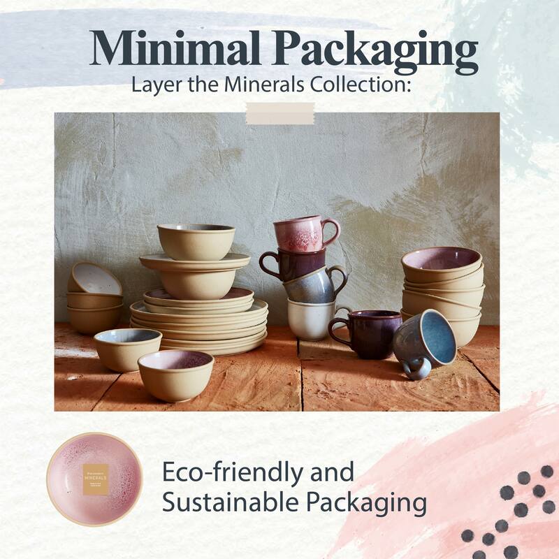 Portmeirion Minerals Set of 4 Medium Serving Bowls - 6 Inch