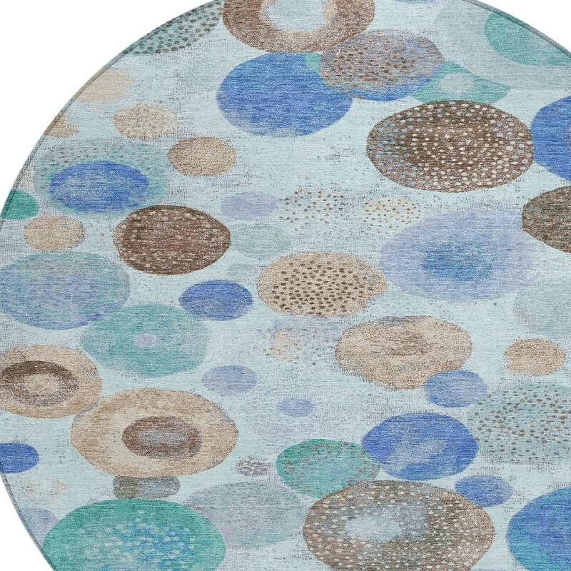 HomeRoots Geometric Transitional Rectangle Outdoor Rug