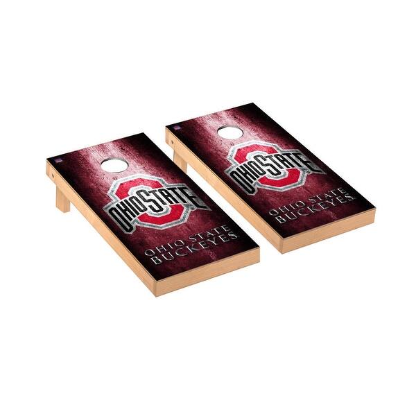 slide 2 of 5, Ohio State Buckeyes OSU Museum Cornhole Board Set