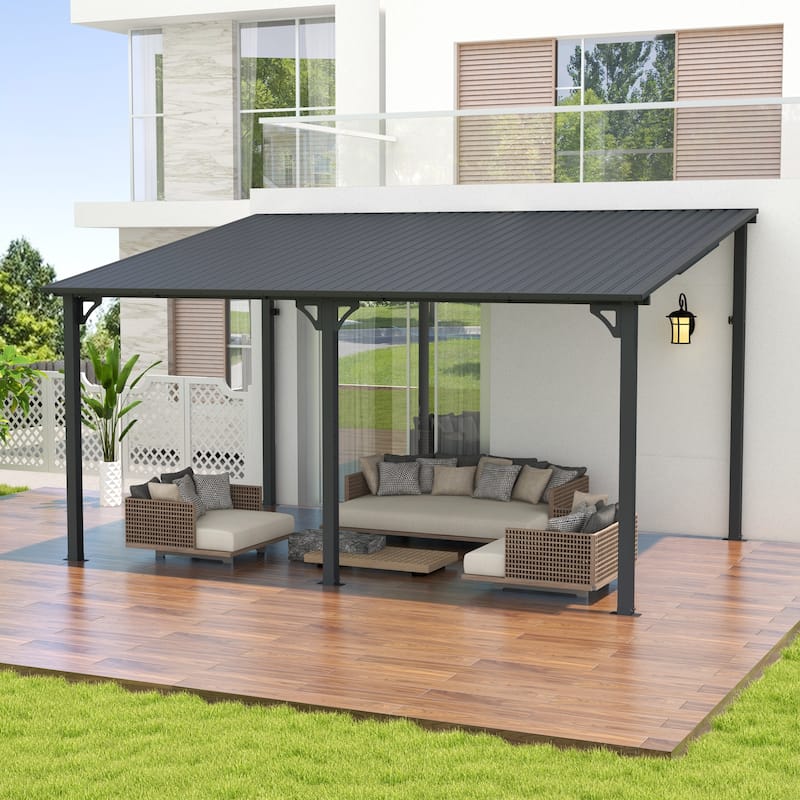 Outdoor Wall Mounted Gazebos Backyard Gazebo Awning - Overstock - 42046606