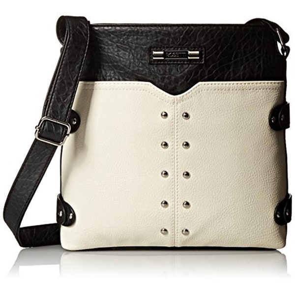 Rosetti Womens Annette Crossbody Handbag Faux Leather Colorblock