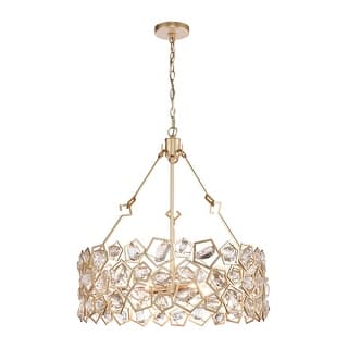 Elk Home Levana Gold With Clear Glass 5 Light Pendant