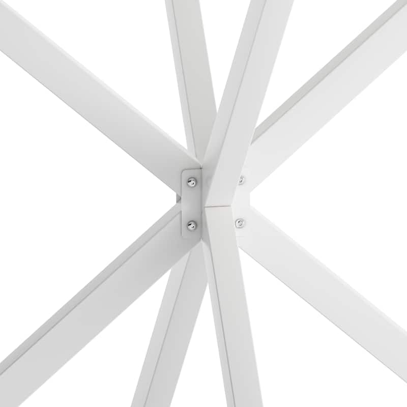 47.24'' Modern Cross Leg Round Dining Table