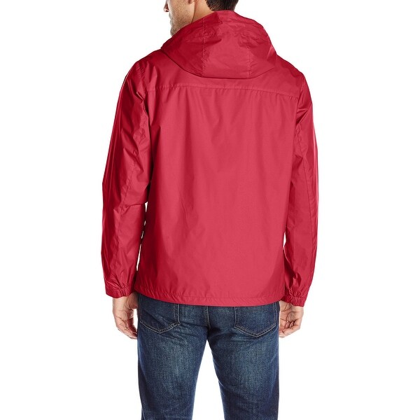 tommy hilfiger red rain jacket