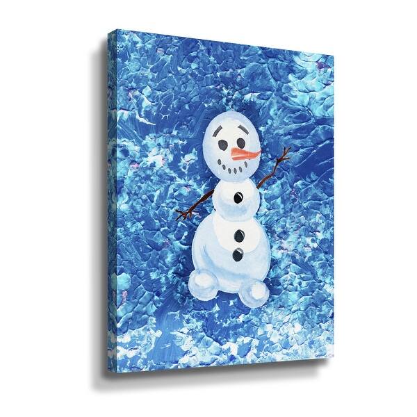 Happy Frozen Snowman Cute Adorable by Irina Sztukowski Gallery Wrapped ...