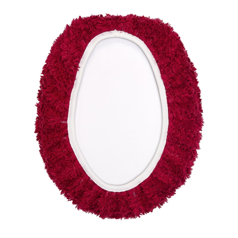 Better Trends 18 x 20 Toilet Lid Cover 100% Cotton Tufted Water Absorbent Machine Washable Lux Collection