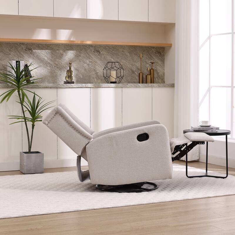 Multi-gear adjustable lounge chair 360 degrees full rotation rocking chair