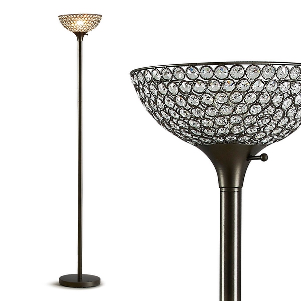 Glam crystal floor lamp discount