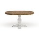 preview thumbnail 26 of 38, Eleanor Two-tone Oval Solid Wood Dining Table by iNSPIRE Q Classic