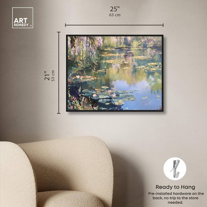 Lily Lagoon I Canvas by Art Remedy