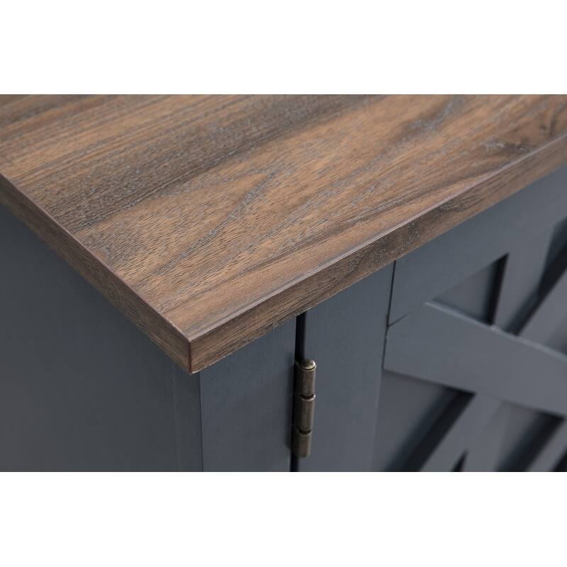 54" Faux Raw Wood TV Stand for 60" TVs - 54" in Width