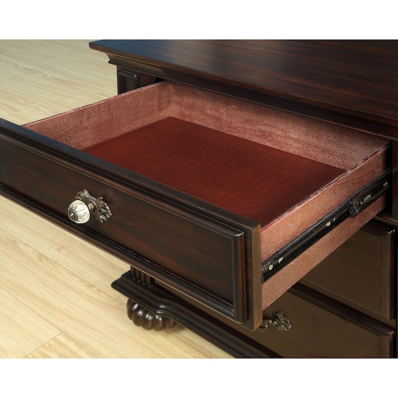 Vame Traditional 2-piece 9-Drawer Dresser and Mirror Set by Furniture of America