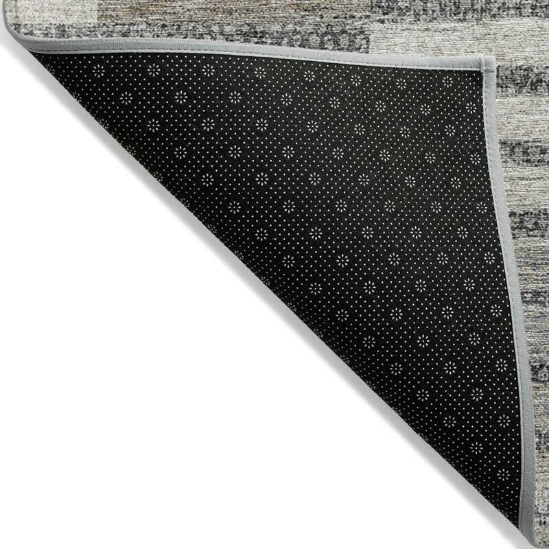 HomeRoots Striped Modern Rectangle Outdoor Rug