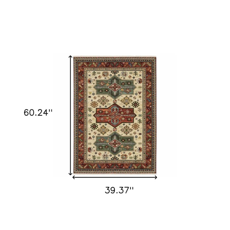 HomeRoots Oriental Southwest Rectangle Area Rug