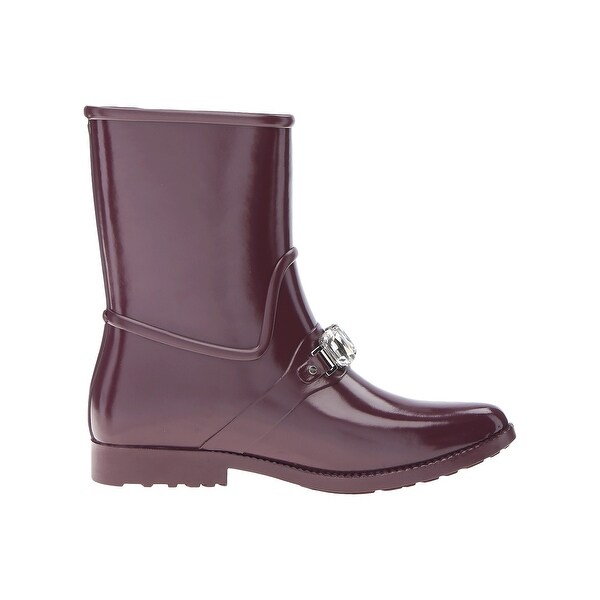 michael kors rain boots purple