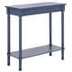 preview thumbnail 1 of 14, SAFAVIEH Tinsley 28-Inch Rectangular Wood Console Table, Transitional - 28" W x 12" D x 28" H Blue