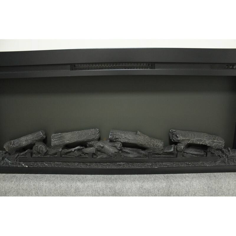 44 inch Wall Recessed Electric Fireplace with remote and Imitation Flame , LED light heater
