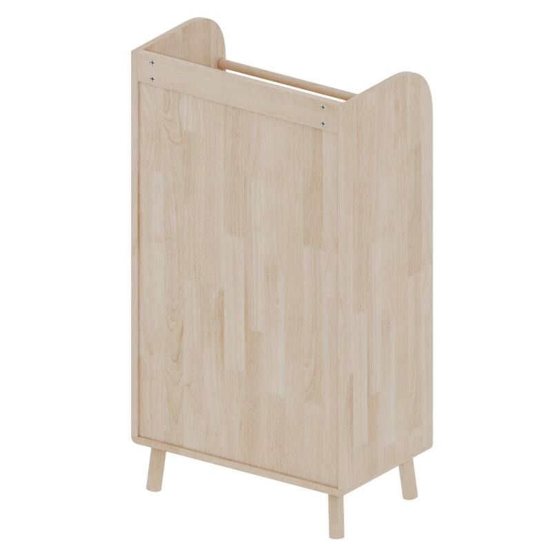 Solid Pine Heavy Duty Bookshelf,20x37" Farmhouse Shelf for Living Room