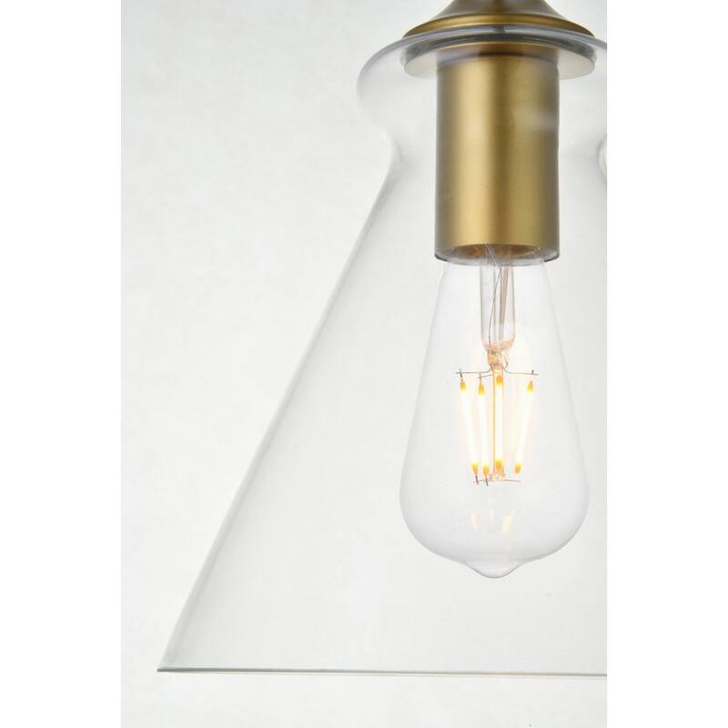 1-Light 8 inch Pendant with Clear Glass