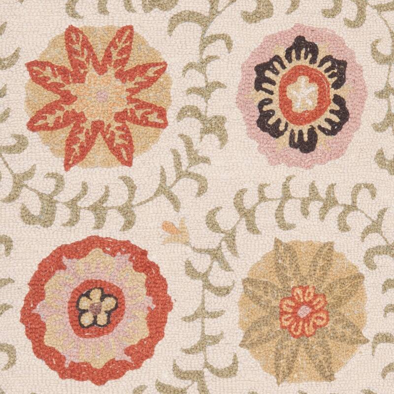 SAFAVIEH Handmade Blossom Euna Modern Floral Wool Rug