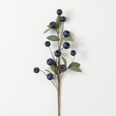 25.5" Artificial Blue Pod Spray