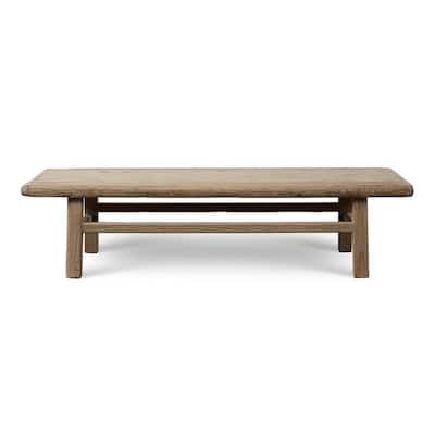 Cottonwood Vintage Appeal Coffee Table Weathered Natural Approx.67-70Wx24-28Dx17H