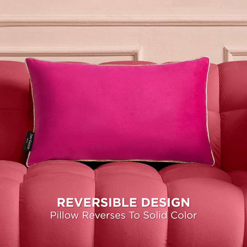 Juicy Couture Velvet Cheetah Pillow 14" x 24"