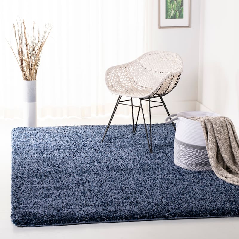SAFAVIEH California Premium Shag Izat 2-inch Thick Area Rug - 2'3" x 5' - Dark Grey