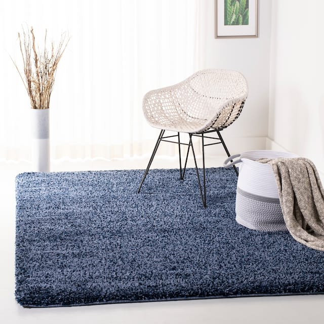 SAFAVIEH California Shag Izat 2-inch Thick Area Rug - 2'3" x 5' - Dark Grey