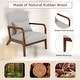preview thumbnail 16 of 15, Costway 1PC/2PCS Modern Accent Chair Leisure Armchair with Rubber Wood - See Details