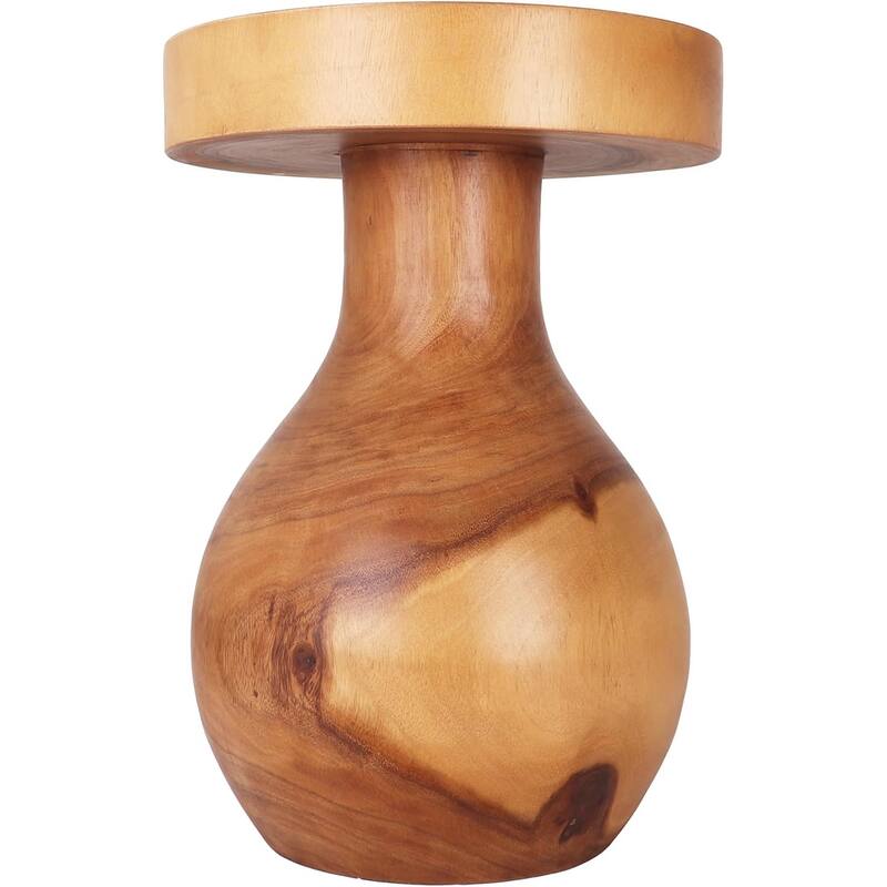 Creston Hand Carved End Table