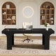 preview thumbnail 38 of 44, 70.9" Executive Desk, Large Wood Computer Office Desk, Writing Table Business Workspace Home Office Accent Desk