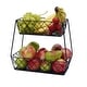 preview thumbnail 5 of 5, Mikasa Gourmet Basics Lattice Farm 2-Tier Basket