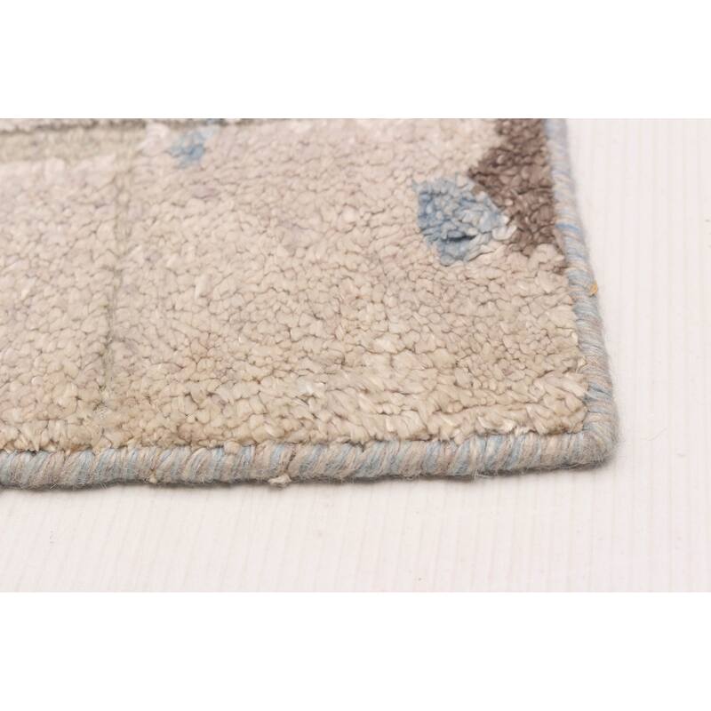 ECARPETGALLERY Hand-knotted Tangier Beige Silk, Wool Rug - 8'3 x 10'3