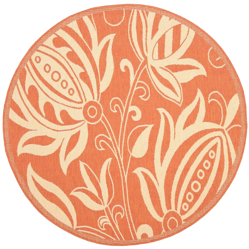 SAFAVIEH Courtyard Leatrice Indoor/ Outdoor Patio Backyard Rug
